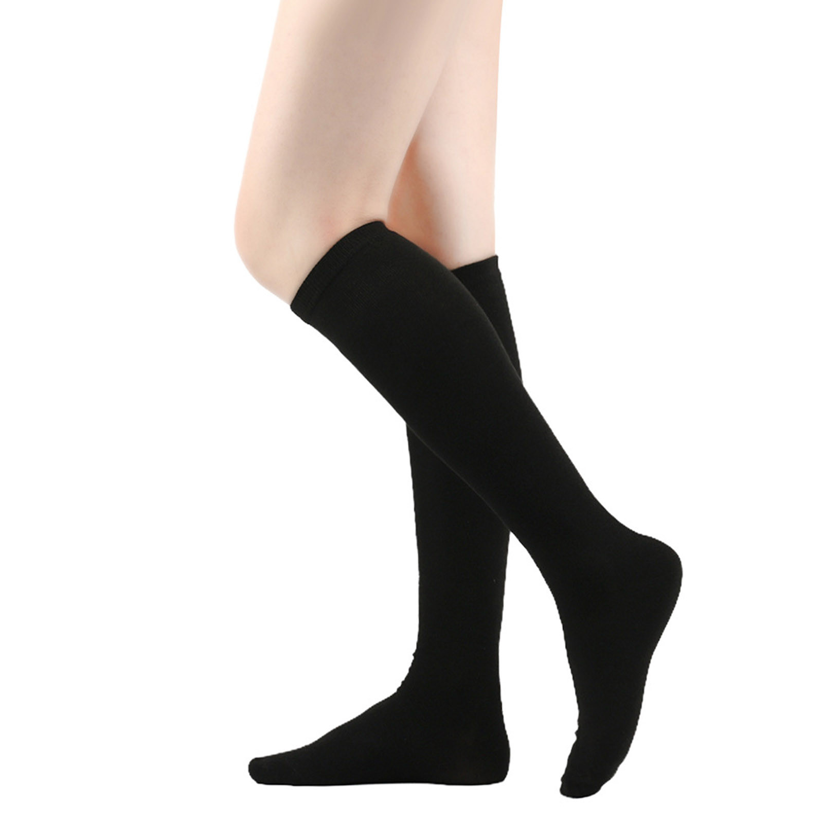 Yuwull Women'S Slouch Socks Aesthetic Knee High Socks Long Neutral Cotton Fall Socks Elastic Socks For Women